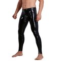 Late X Latex Trousers with Penis Sleeve Men - Black - 2XL