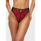 Ann Summers Endless Attraction Crotchless Thong, Black/Red