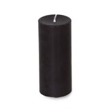 Medium Pillar Low Burning Wax Play Candle Black
