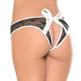 Escante Crotchless Open Back French Maid Knickers