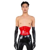 Red PVC Underbust Corset