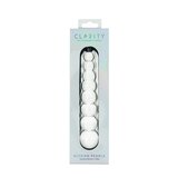 Clarity Elysian Pearls Beaded Glass Dildo: 6.7 Inch Graduated G-Spot Pleasure Stimulation