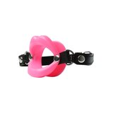 Silicone Lips Mouth Gag - Pink