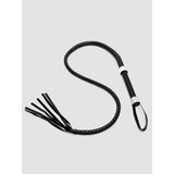Leg Avenue Faux Leather Diamante Handle Whip - One size - Black