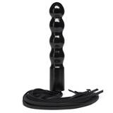 DOMINIX Deluxe Wooden Dildo with Leather Flogger