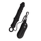 Remote Control Vibrating Ribbed Dildo