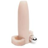 Real Feel Vibrating Penis Girth Enhancer with Ball Loop