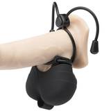 Bad Kitty Adjustable Cock Ring with Ball Bag