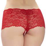 Lovehoney Red Crotchless Pearl Shorts