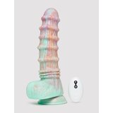 Fantasy Textured Remote Control Dildo Vibrator 8 Inch - Pink