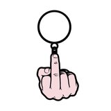 Middle Finger Keychain