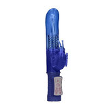 Rotating Beaded Butterfly Vibrator - Blue
