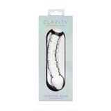 Clarity Celestial Bliss Glass Dildo: Double Bulb Temperature Play Wand
