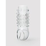 Lovehoney Bumpy Ride Textured Penis Sleeve with Ball Loop - Clear