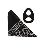 ROCK SOLID The Code - Silicone C-Ring with Bandana - Black