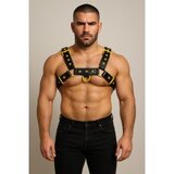 Leather O.T.H Harness - Black with Coloured Accessories - AVAILABLE IN OTHER COLOURS