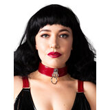 PVC Ring Collar in Burgundy