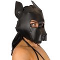 Pup Play Faux Leather Bondage Hood