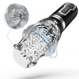 【Quick  Powerful Climax】Amber - 5 Telescopic and Rotational 7 Vibration Realistic Lip and Mouth Touch Handheld Masturba