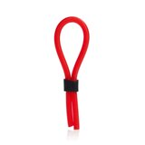 Silicone Stud Lasso Cock Ring - Red