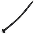 Screw Me Black Silicone Urethral Plug - 15cm