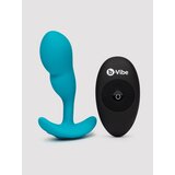 B-Vibe P-Spot Snug Plug Remote Control Silicone Weighted Prostate Plug 95g - Blue