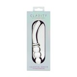 Clarity Celestial Zenith Curved Double Ended Glass Dildo: Enhance Your Pleasure with a 6.5-Inch Elegance