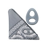 ROCK SOLID The Code - Silicone C-Ring with Bandana - Grey