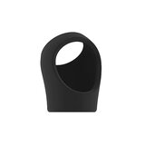 No.45 - Cockring with Ball Strap - Black