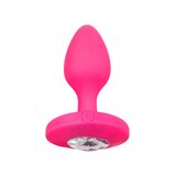 Cheeky Gems Medium Rechargeable Vibrating Probe - Pink