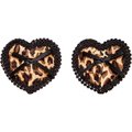 Wild Love Leopard Print Heart Nipple Pasties