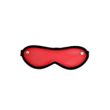 Leather Blindfold Eye Mask Red - One Size