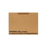 "Warning: May Contain Disappointment" Large Gift Bag