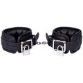 Raven Bridge Black Leather Lockable & Adjustable Ankle Cuffs