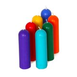 Low Burning Rainbow Wax Play Candles 7 Pack