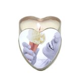 Peach Edible Candle Heart - 4.7 oz.