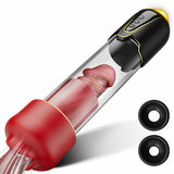 Bestvibe Red Fury Armour – 6 Suctions Penis Pump with Lifelike Mouth  Textured Tunnel