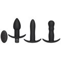 Triple Threat Remote Vibrating Anal Plug, Dildo & Massager Set