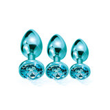 Nixie Metal Butt Plug Trainer Set - Blue