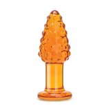 Nubby Acorn 4" Glass Butt Plug