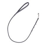 Deluxe Black Leather Studded Leash