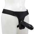 Thrill Drill Black Strap-On Dildo - 7 Inch