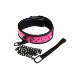 Sinful - 2" Collar with Leash - Pink