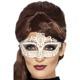 Lace Filigree Eyemask White - One Size