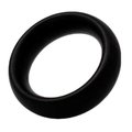 Stamina Luxe Black Silicone Cock Ring - 45MM