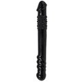 Duplex Black Textured Double Sided Dildo - 10 Inch