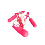 Vibrating Pink Nipple Clamps