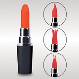 Bodywand Date Night Kiss Kiss Lipstick Vibe - multiple vibration modes