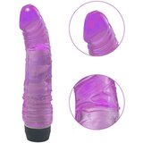Spanksy 7.5" Realistic G-Spot & P-Spot Jelly Vibrator: Purple with Multi-Speed Vibrations