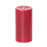 Medium Pillar Low Burning Wax Play Candle Red